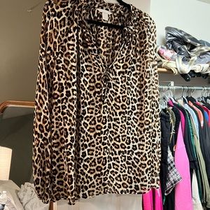 H & M Animal Print Women’s Blouse